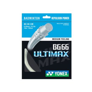 단품 BG66 ULTIMAX 요넥스스트링 METALLIC WHITE